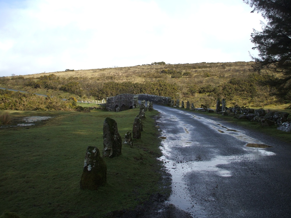 Narrow road Bridge near Postbridge, Dartmoor.