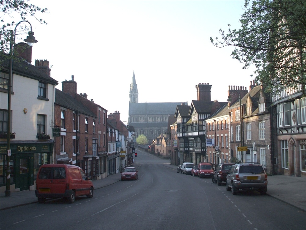 A Street view of Leek in Staffordshire
