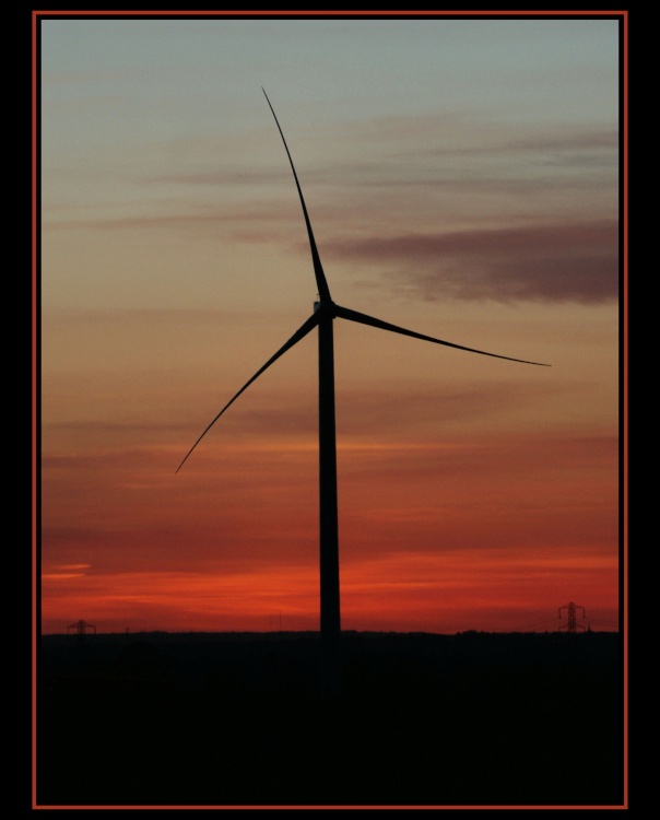 Sunset Windturbines