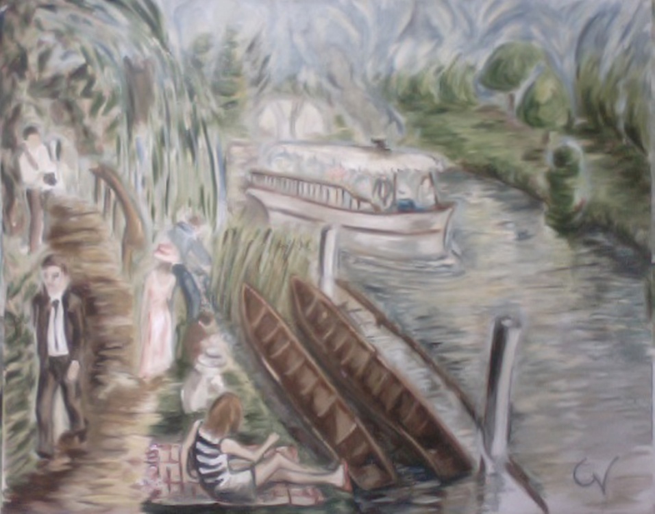 Henley Regatta oil painting