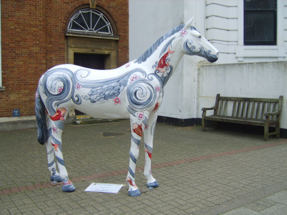 Painted Horses in and around the town of Newmarket