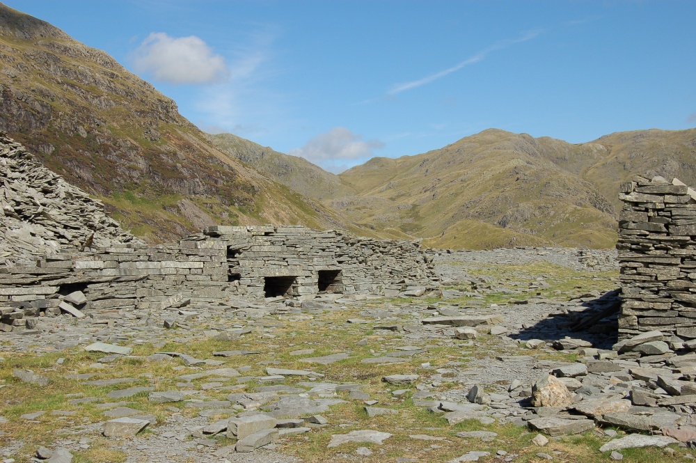 Remains of old slate mine