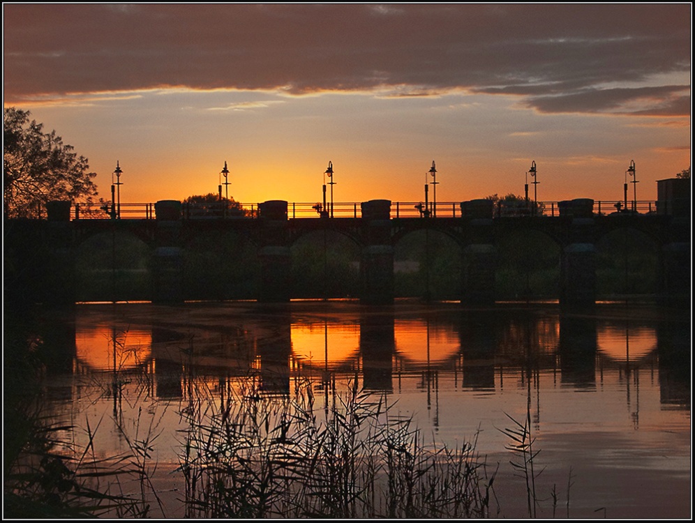 Photograph of Dutton Weir Sunset.