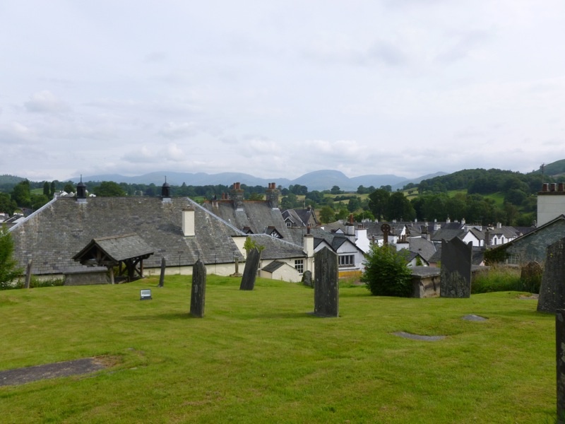 Hawkshead from churchyard.