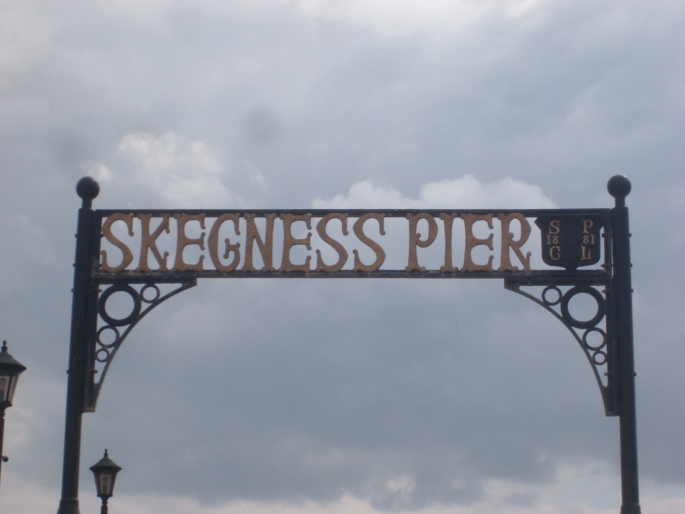 Skegness Pier Sign