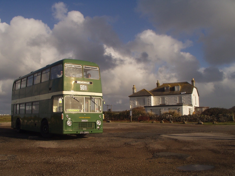 Land's End Bus and Sky