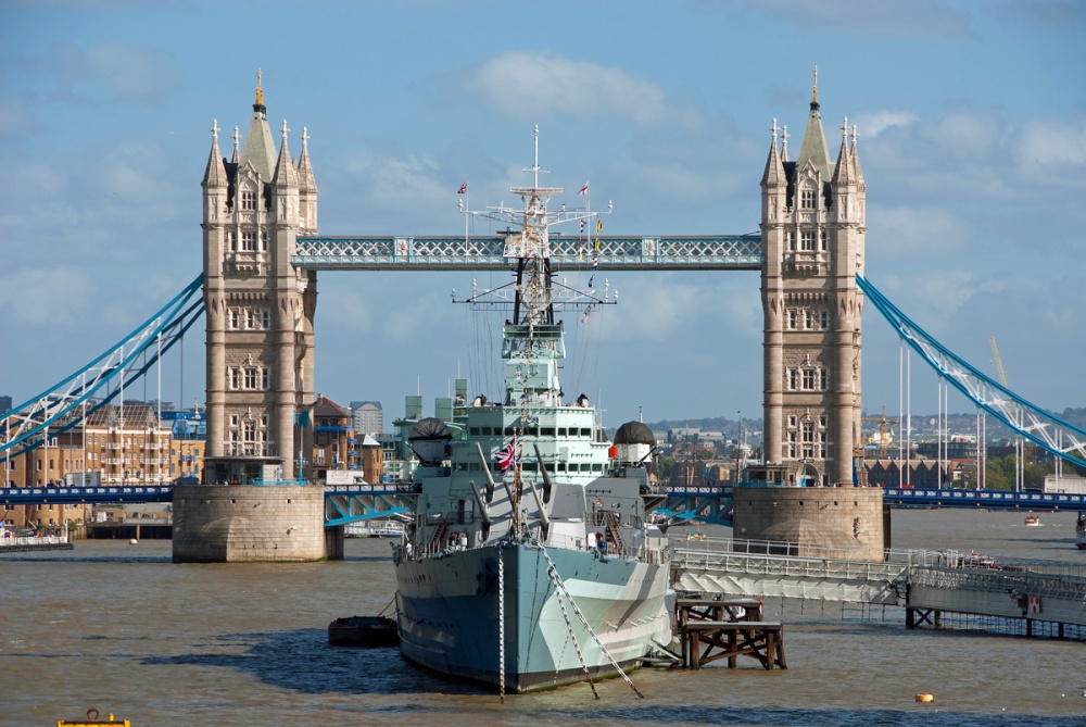 HMS Belfast and Tower Bridge