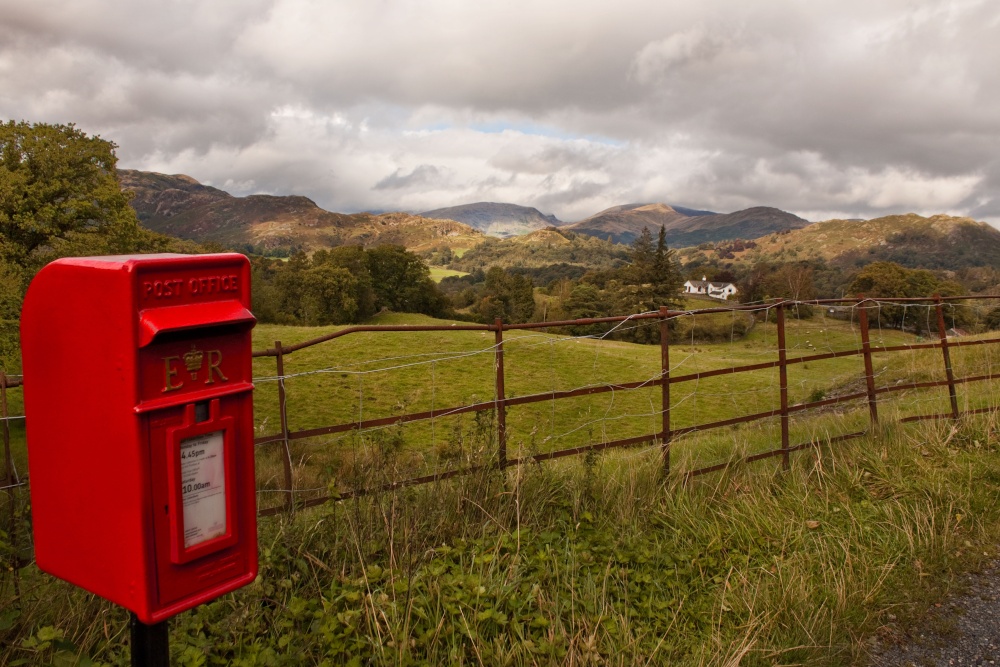 Photograph of Post box, middle of nowhere