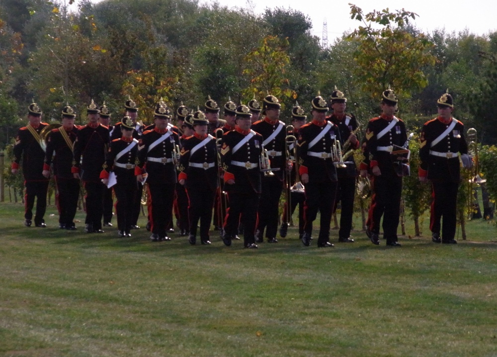 Bandsmen at the National Arboretum