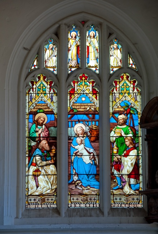 Stained glass window, All Saints Church