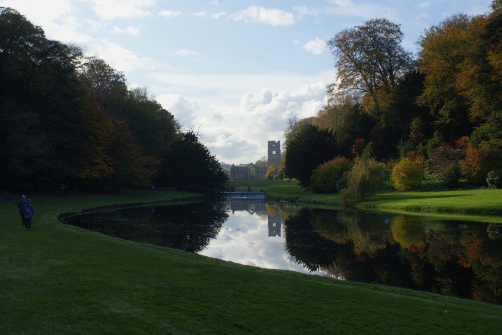 A view of Fountains Abbey