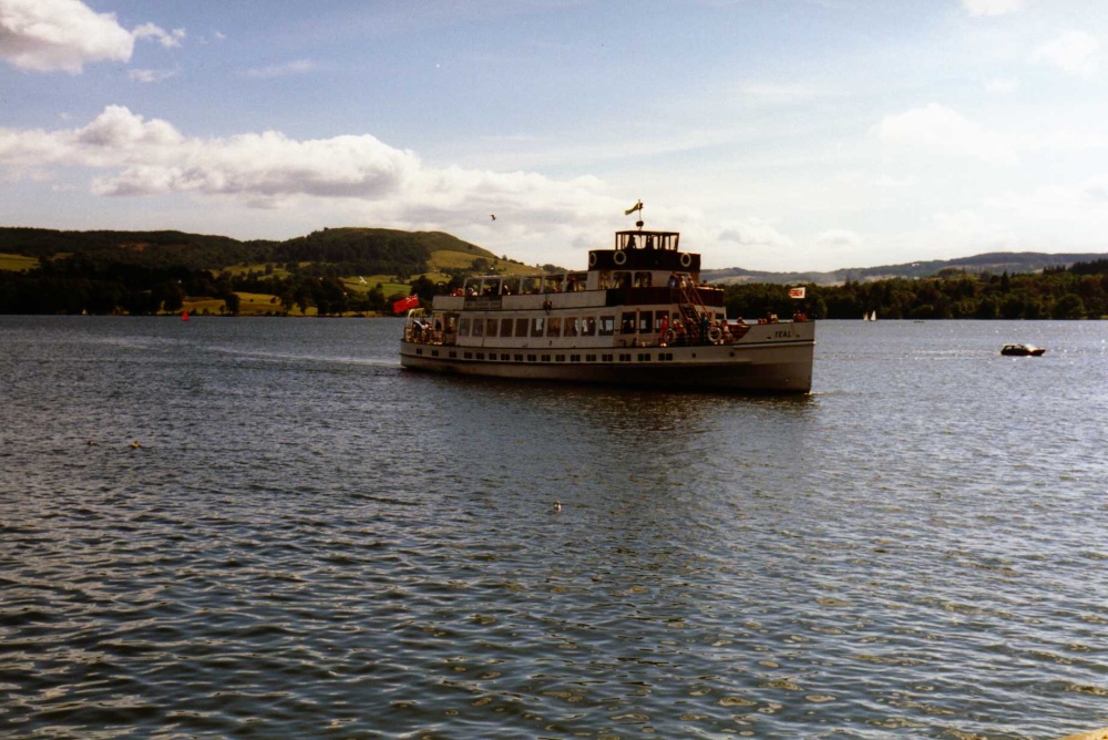 One of the lake steamers coming into Bowness