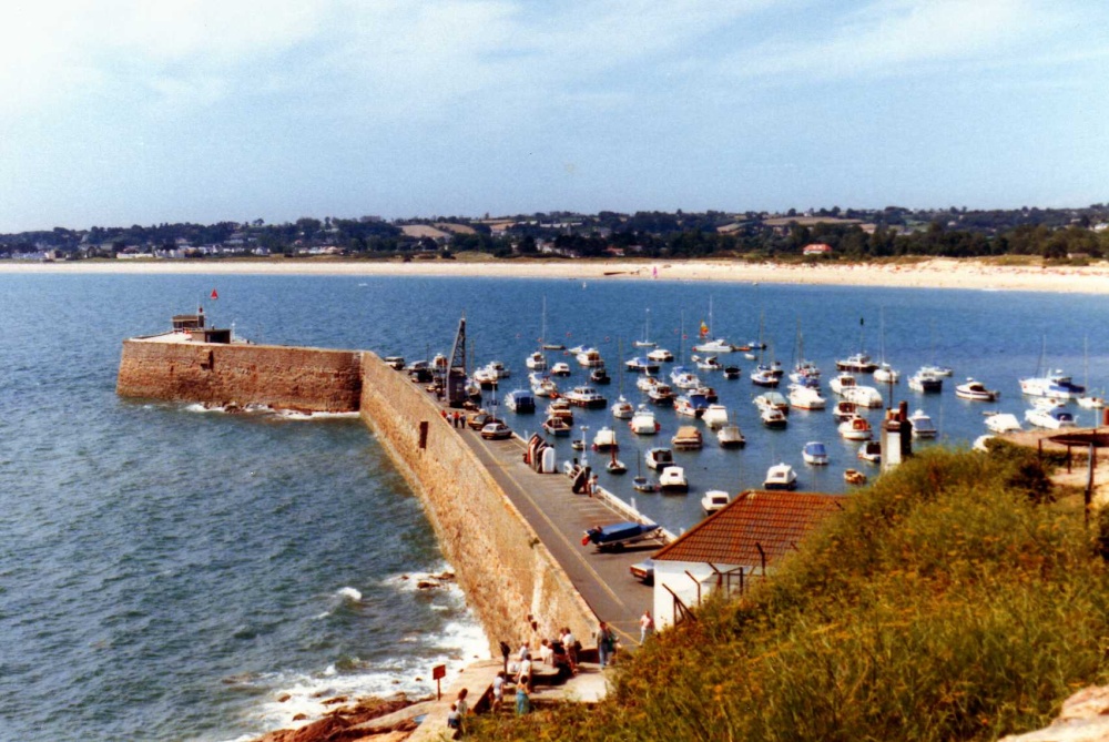 Gorey Harbour from up on the Castle