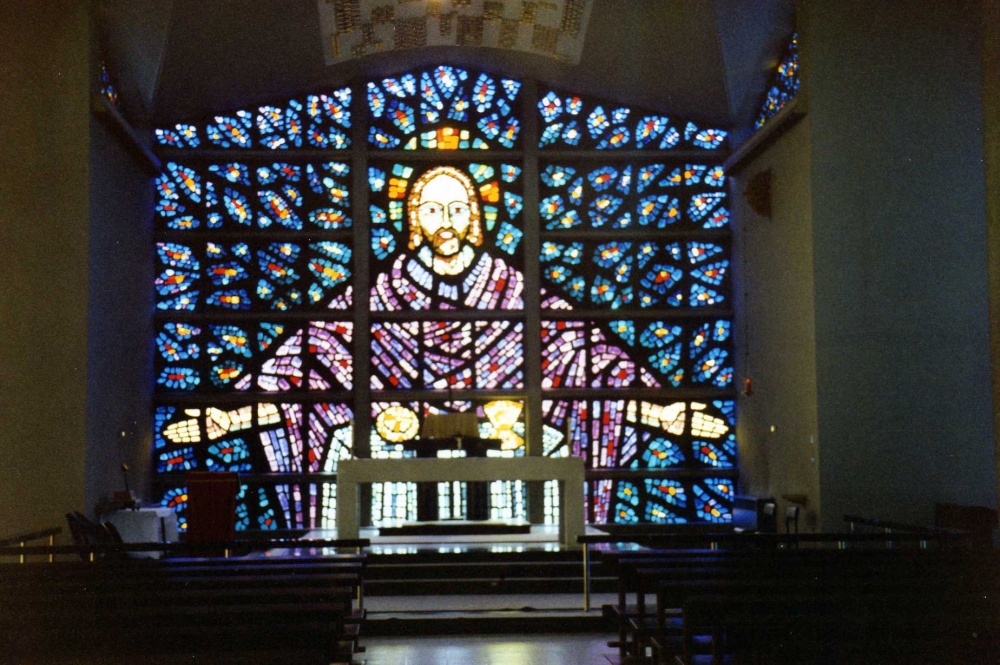 Buckfast Abbey stained glass window