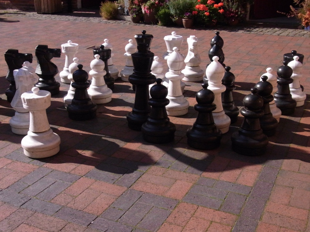 Giant Chess set photo by Karen Lee