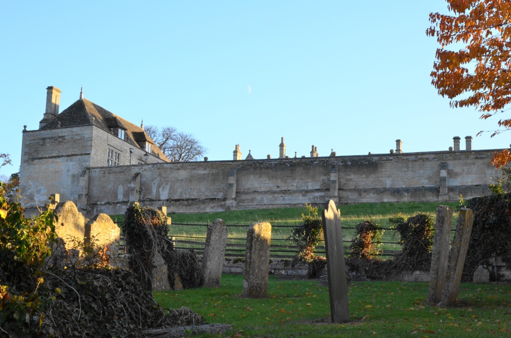 Photograph of Rockingham Castle and Graveyard