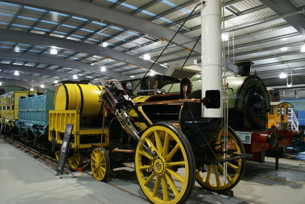 Cut away Rocket replica at Locomotion