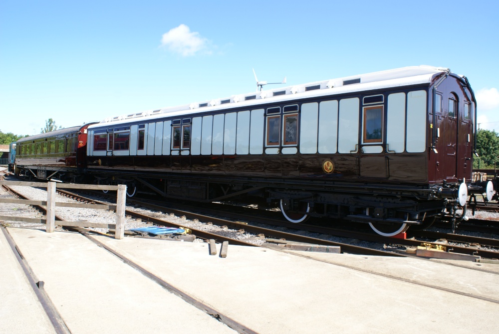 A Royal Coach in the sunshine at Locomotion