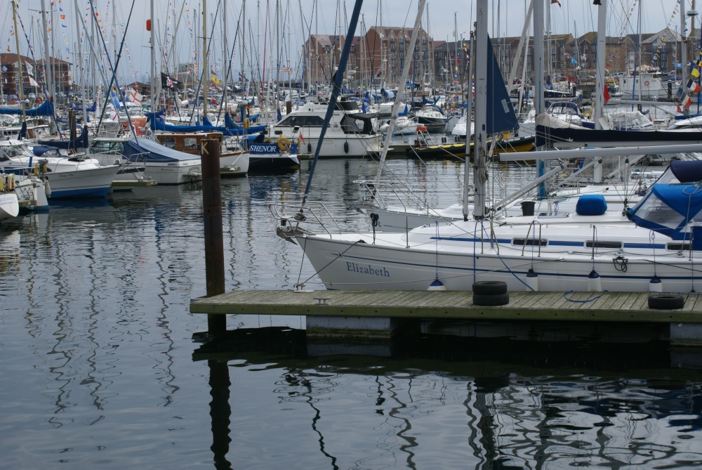 One of the inner marinas at Hartlepool