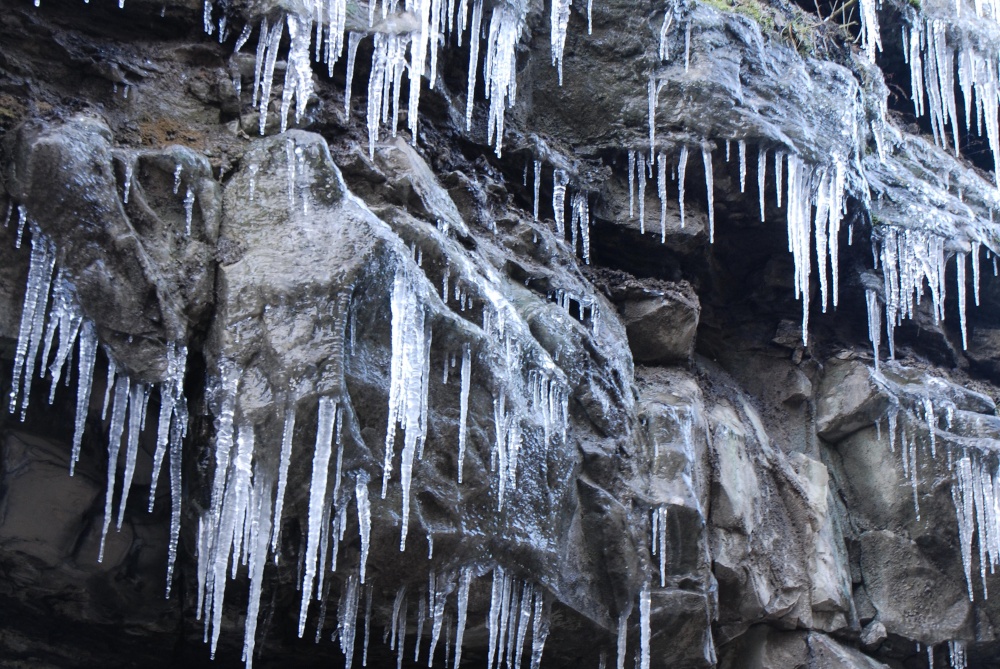 Photograph of Icicles on the Monsal Trail
