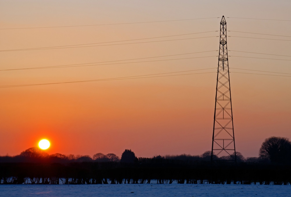 Sunset over East Farleigh