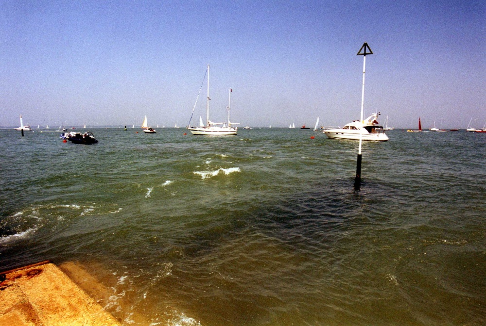 Photograph of Choppy day at Cowes