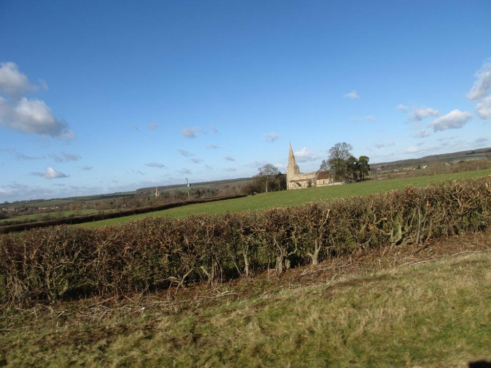Photograph of Chellington Church from a distance