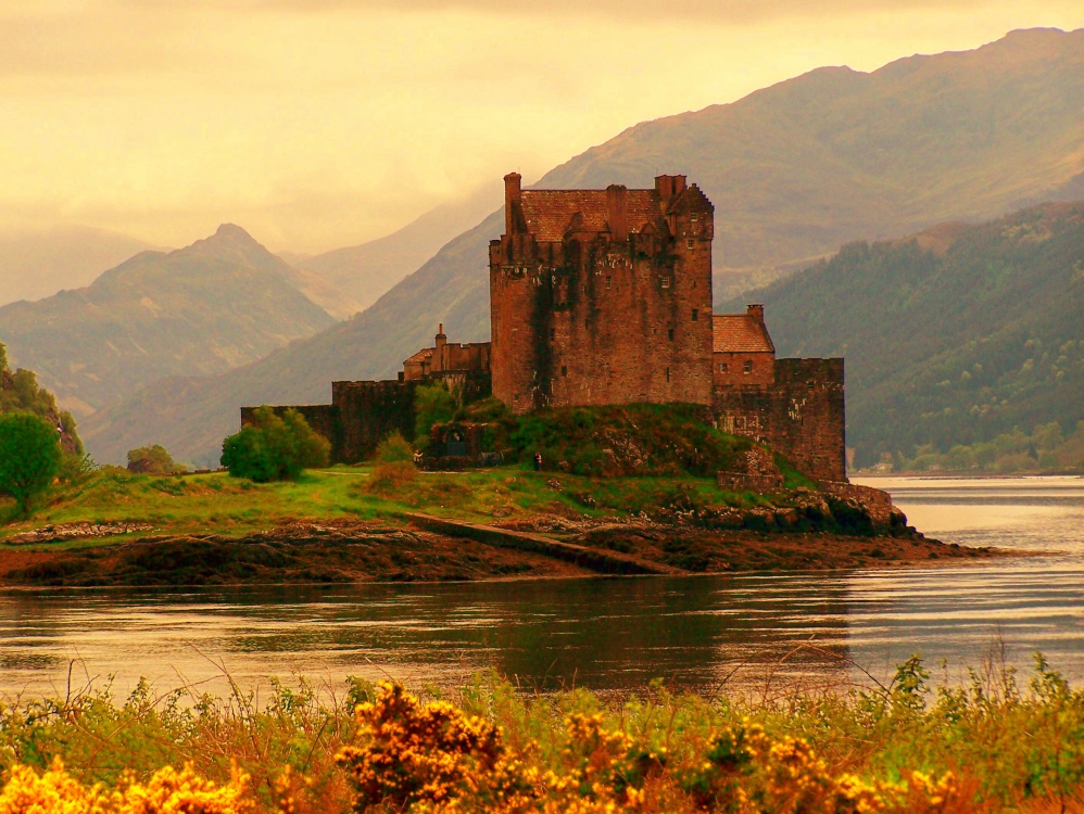 Sundown At Eilean Donan Castle photo by JudiJ
