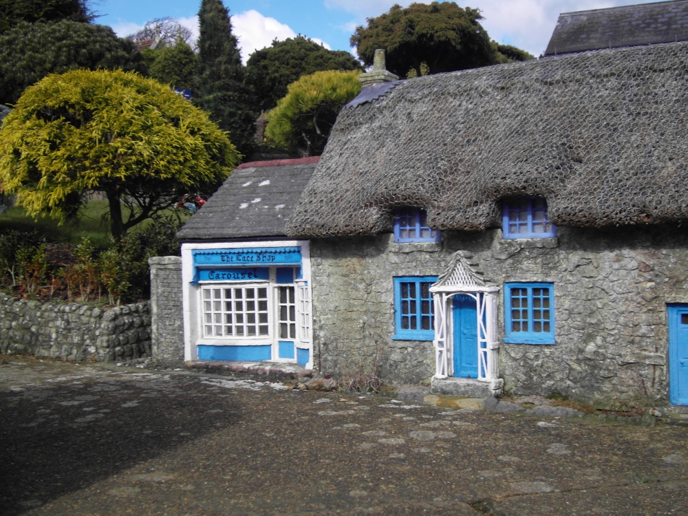 Model of the Old Vicarage and Lace Shop.