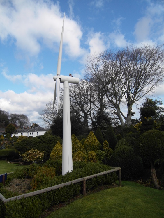 Model of a Wind Turbine at Godshill Model Village.