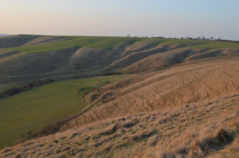 View from Oliver's Castle over Bloody Ditch