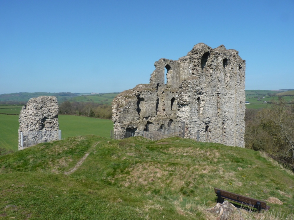 Looking out from Clun Castle photo by Vince Hawthorn
