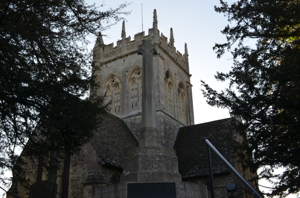 War Memorial and Church of St Mary, Potterne
