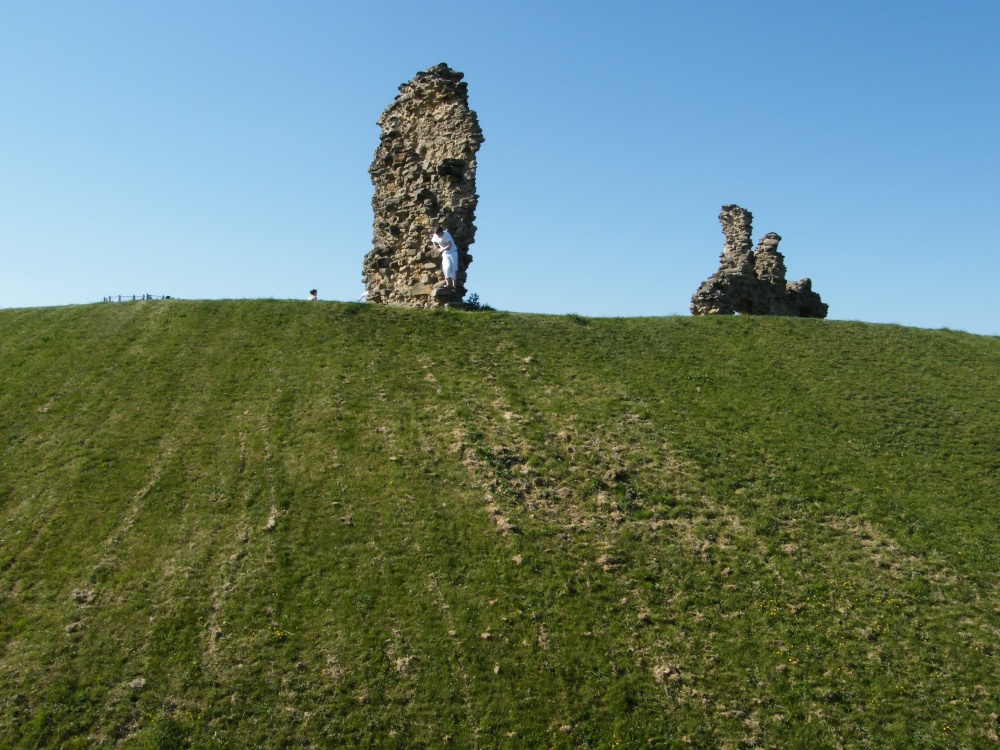 Sandal Castle wall remains photo by Andrew Cotter