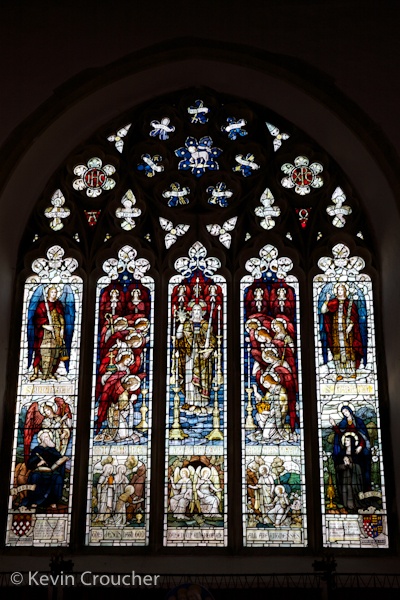 Stained glass window St Mary's Rye