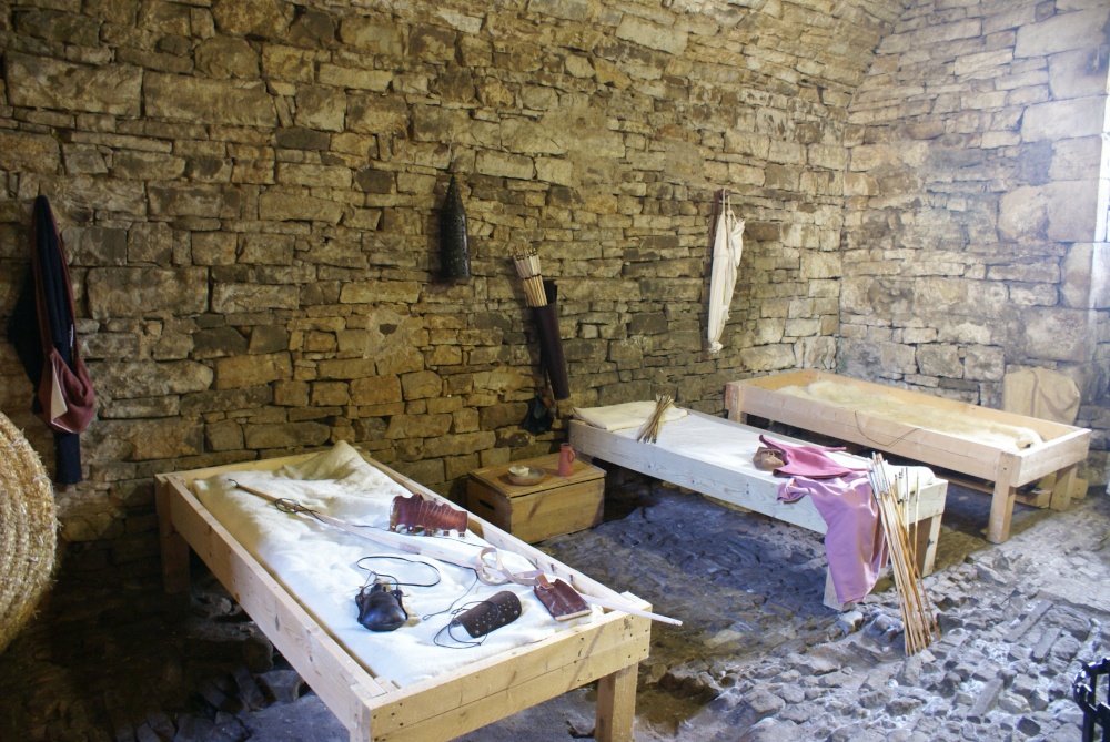 Guard room at Bolton Castle