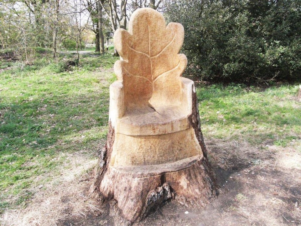 Photograph of Tree Seat at Thornham