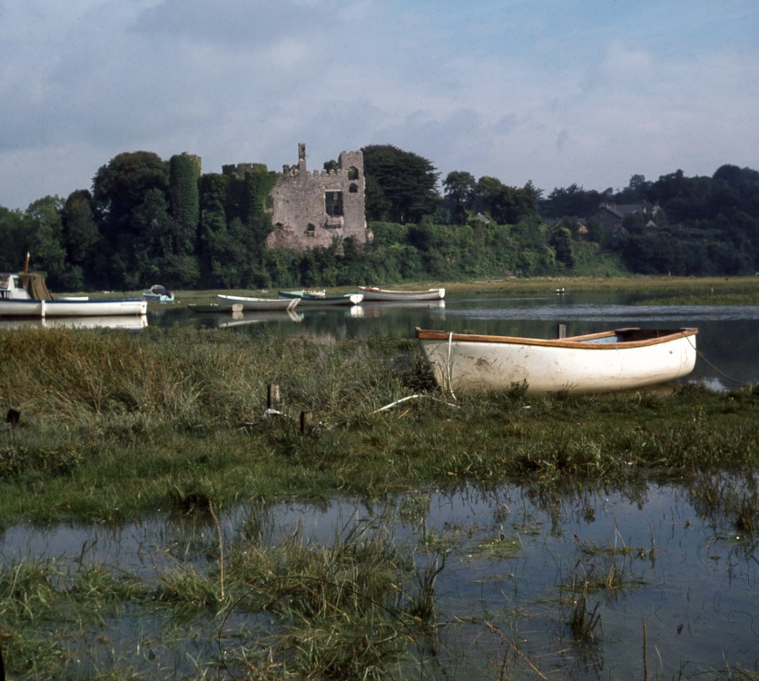 Photograph of Laugharne and its Castle