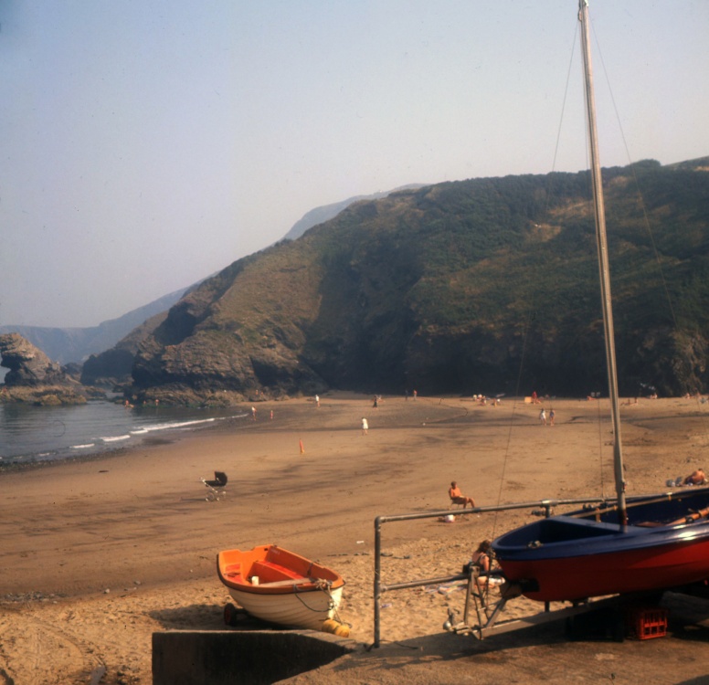 Llangrannog beach