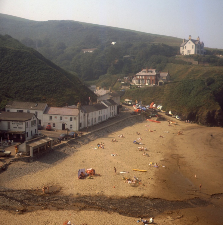 Llangrannog from the north