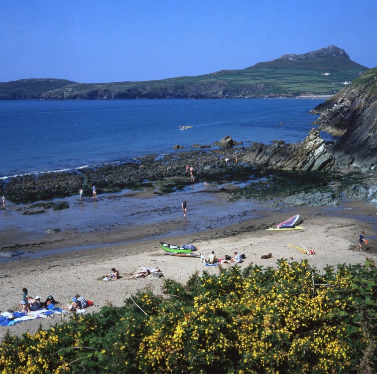 Treleddyn Bay in the Pembrokeshire Coast National Park near Saint David's