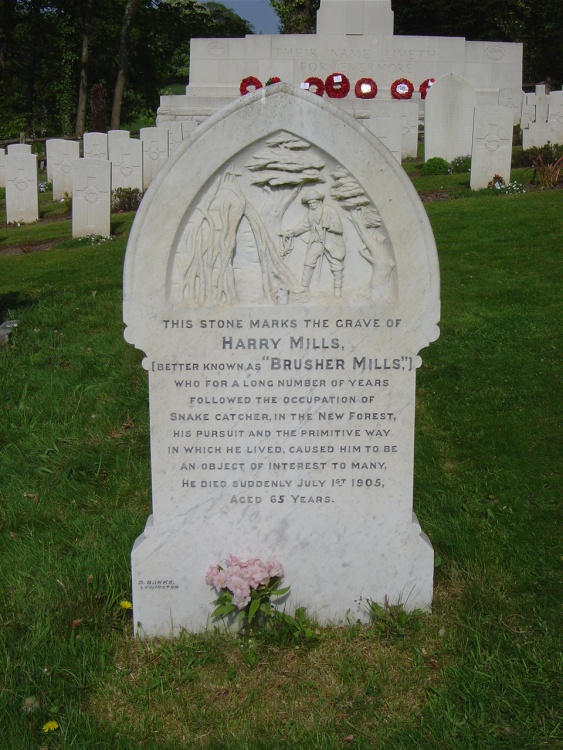 Churchyard of the St. Nicholas Parish Church in Brockenhurst