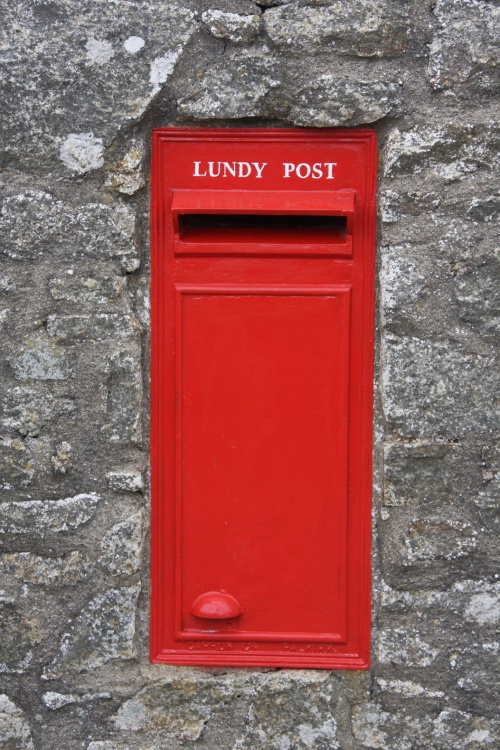 Lundy Island post box