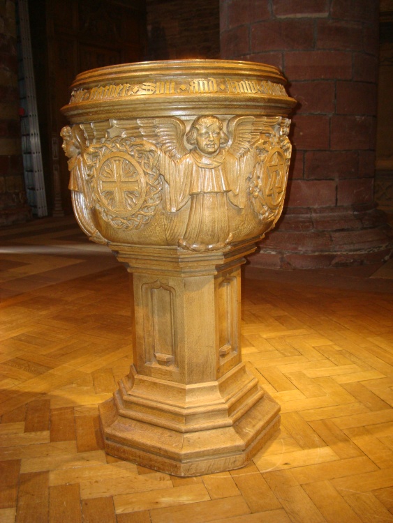 St Magnus Cathedral, the font