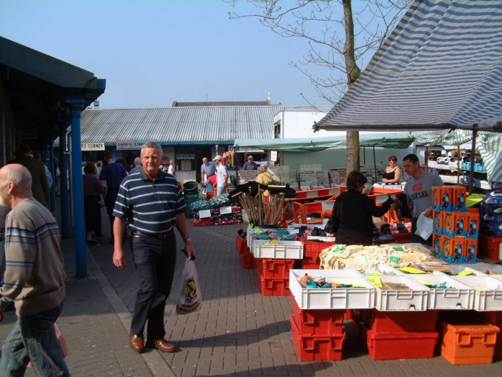 The open-air market, Carmarthen