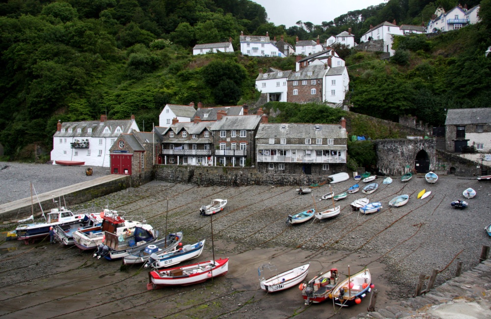 Clovelly Harbour, north Devon