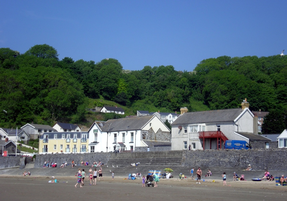 Pendine from the beach.