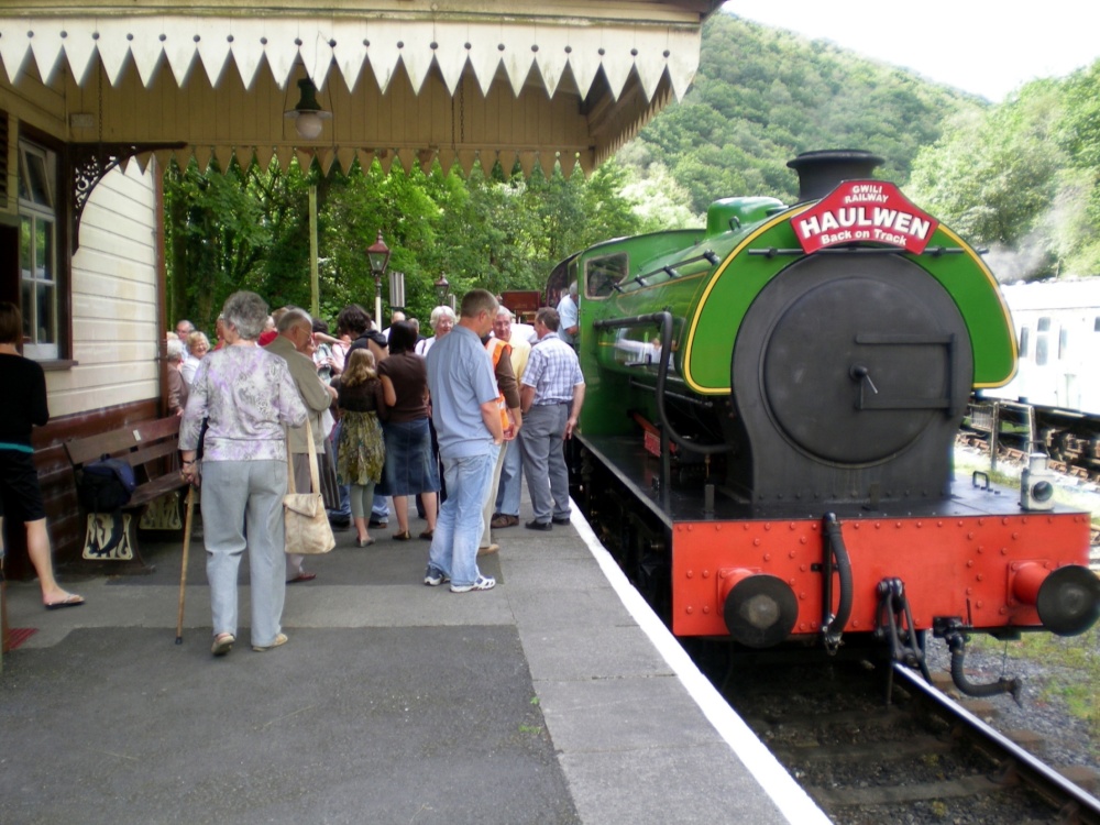 At Llwyfan Cerrig Station, near Bronwydd Arms.