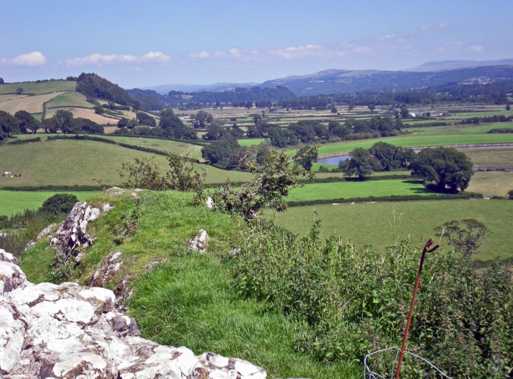 From Dryslwyn Castle: the view up the Towy Valley