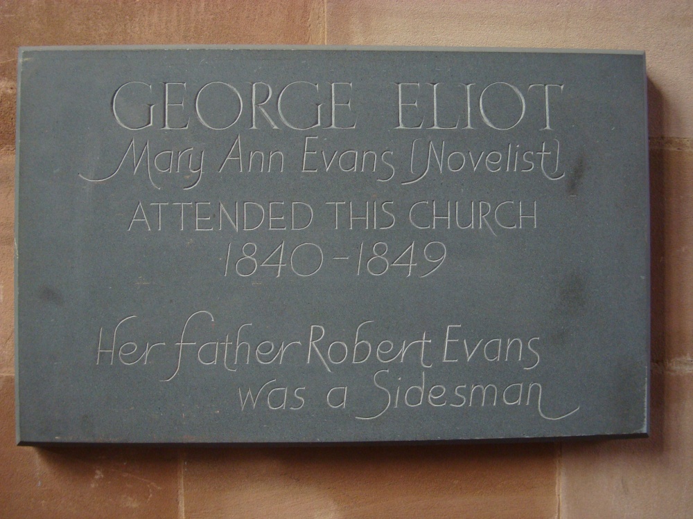 Commemorative plaque in Holy Trinity Church